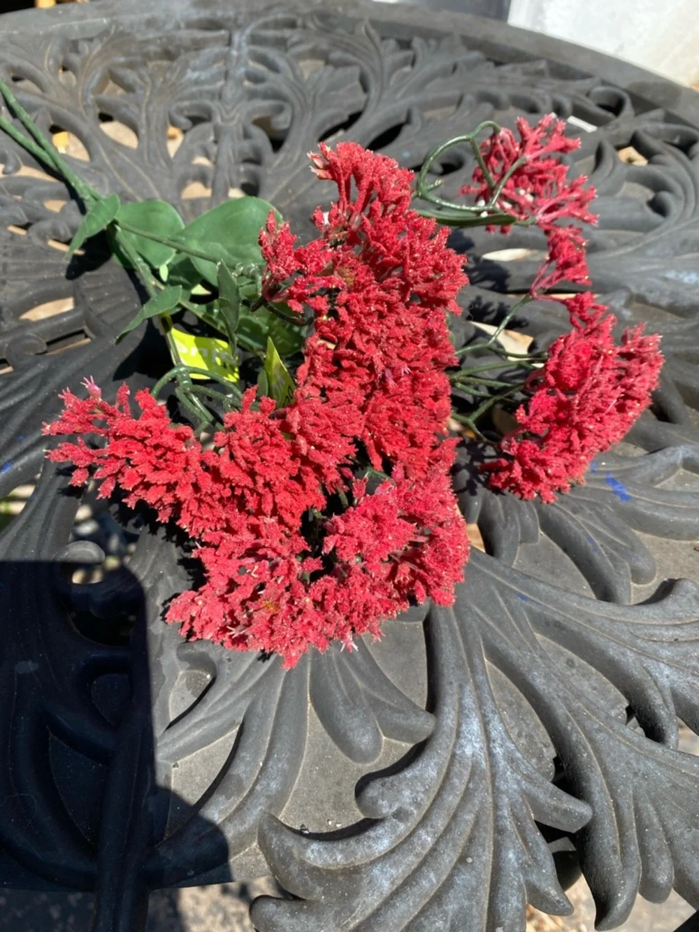 Artificial Red Rose & Mixed Floral stems Home Accent